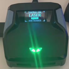 Cronus Zen running the Laser Elite Call of Duty script, showing the script name on the device screen and the status LEDs
